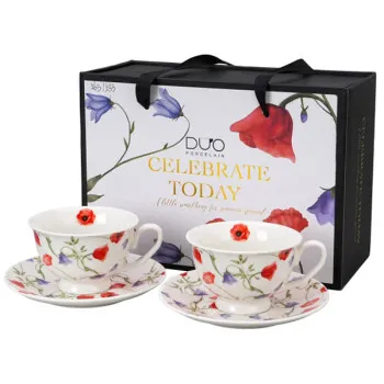 Set dve velike šolje sa tacnom ANGELA 