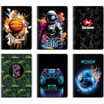 SVESKA PREMIUM A5 DIKTO 52L BOY'S COLLECTION SC3130 