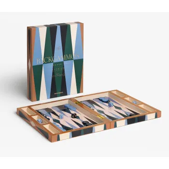 Društvena igra BACKGAMMON (lakirana drvena kutija) 