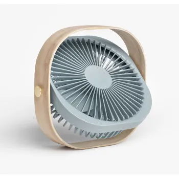 USB ventilator FANTASTIC WOOD - BLUE