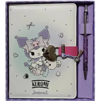 Notes sa ključićem i olovka KUROMI HUSH HUSH 