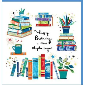 Rođendanska čestitka BOOKS 