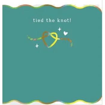 Čestitka za venčanje TIED THE KNOT 