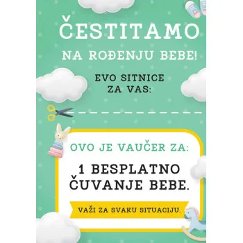 Čestitka za rođenje deteta KUPON 