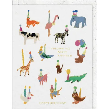 Rođendanska čestitka PARTY ANIMALS 