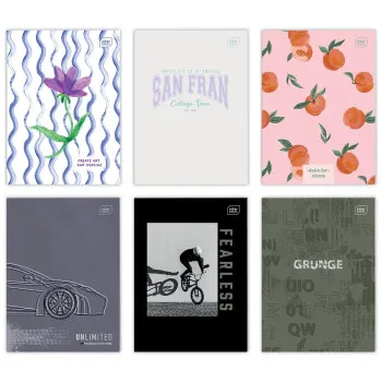 Sveska A4, 60 listova na linije (Više vrsta) 