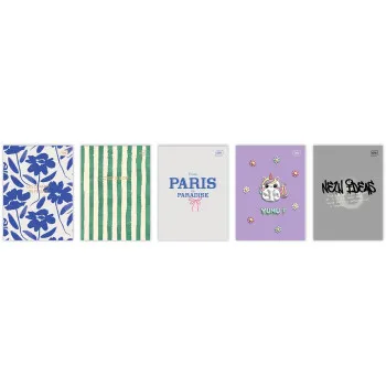 Notes A7, 50 listova na kvadratiće (Više vrsta) 