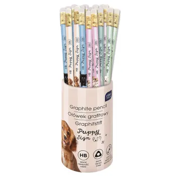 Grafitna olovka sa gumicom HB PUPPY (Više vrsta) 