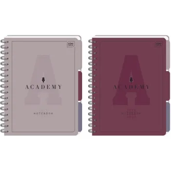 Notes sa spiralom B5 kvadratići ACADEMY (DVE VRSTE) 