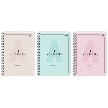 Notes A4 ACADEMY PASTEL 100 listova na kvadratiće (Više vrsta) 