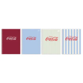Spiralni notes A6 kvadratići COCA COLA (ČETIRI VRSTE) 