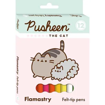 Flomasteri PUSHEEN THE CAT  12kom 
