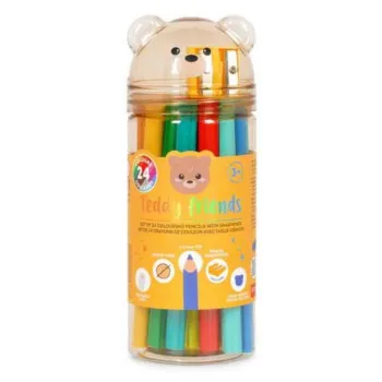 Drvene bojice TEDDY FRIENDS - TEDDY BEAR 24 kom 