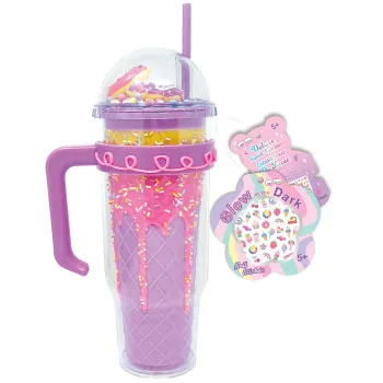 Šolja sa slamčicom 700ml DELUXE SWEET 