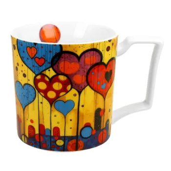 Velika šolja MODERN - HEARTS 750ml 