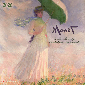 Zidni kalendar 2026 MONET - A WALK IN THE COUNTRY 