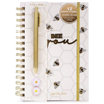 Agenda sa olovkom 2026 (12m) POSH&POP Bee You 