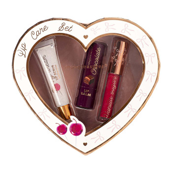 Poklon set COZY Balzam, sjaj i piling za usne 