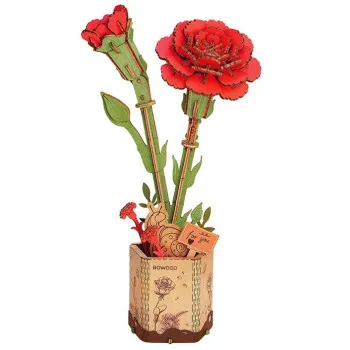 3D puzzle RED CARNATION 