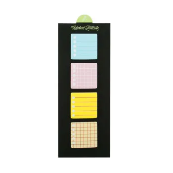 Mini blokovi za poruke KVADRAT, 4 boje, 20 listića 