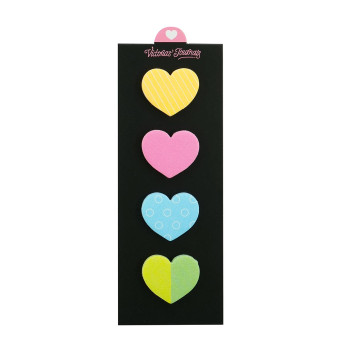 Mini blokovi za poruke SRCE, 4 boje, 20 listića 