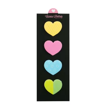 Mini blokovi za poruke SRCE, 4 boje, 20 listića 