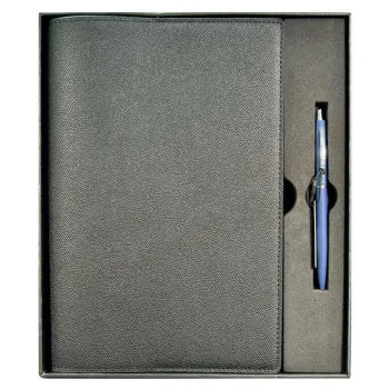 Rokovnik sa olovkom BOUTIQUES 19X25cm crni linije 