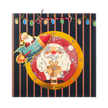 Ukrasna kesa DEDA MRAZ U RAKETI 