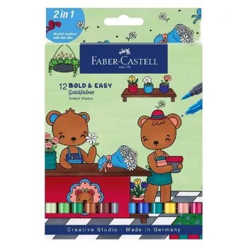 Flomaster 1/12 FABER CASTEL - Etui Bold Easy 