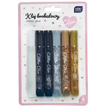 Set šest lepkova sa šljokicama GLAM 