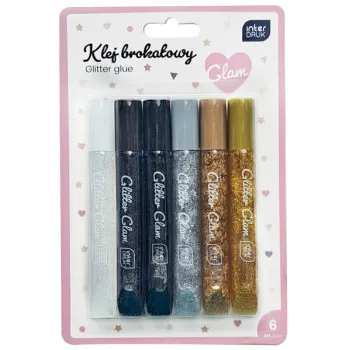 Set šest lepkova sa šljokicama GLAM 