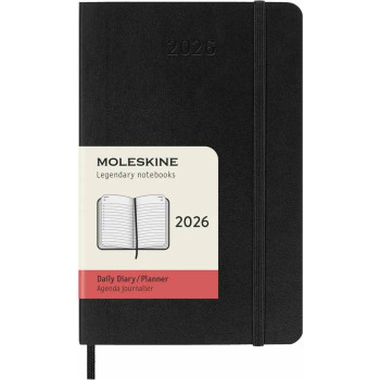 Planer MOLESKINE 2026 MP crni džepni 