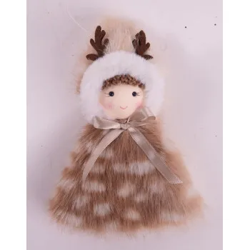 Novogodišnji ukras GOSPOĐICA U BUNDI 15cm 