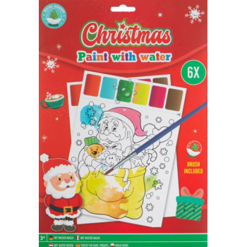 Novogodišnja bojanka vodom A4 - 6 listova 