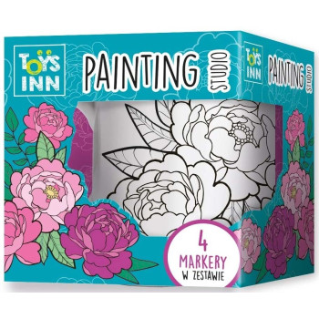 Kreativni set ŠOLJA ZA BOJENJE + 4 MARKERA + BOŽURI 