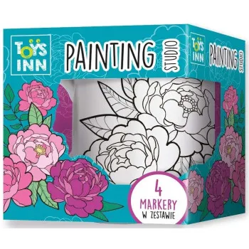 Kreativni set ŠOLJA ZA BOJENJE + 4 MARKERA + BOŽURI 