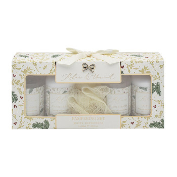 Kozmetički poklon set MADELAINE Visibaba (tečni sapun, losion za telo, kupka, krema za ruke) 