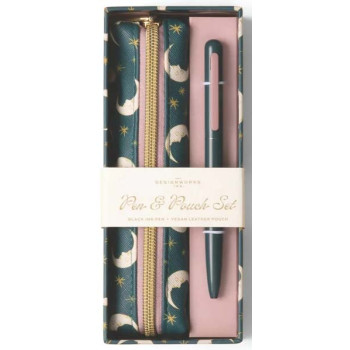 Poklon set olovka i futrola TEAL MOON 