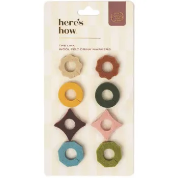 Obeleživači za piće THE LINK FELT DRINK TAGS 