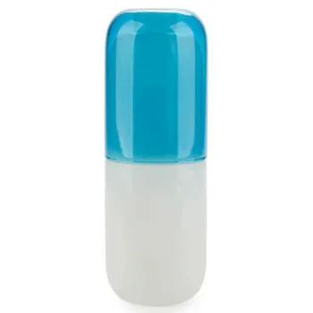 Flaša i čaša PILULA  plavo-bela 550ml 