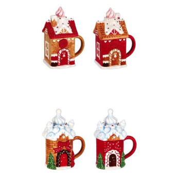 Keramička šolja sa poklopcem 400 ml 