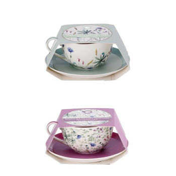 Šolja sa tanjirićem FIORI (više vrsta) 