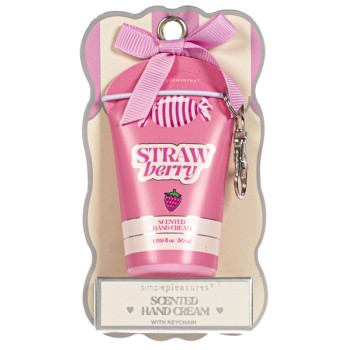 Krema za ruke na privesku STRAWBERRY 