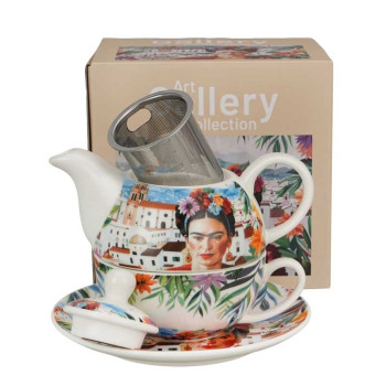 Čajnik sa šoljom i infuserom FRIDA 	300/350 ml 