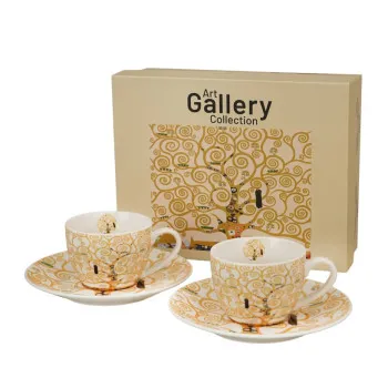 Set dve šolje za espreso KLIMT Tree of life 