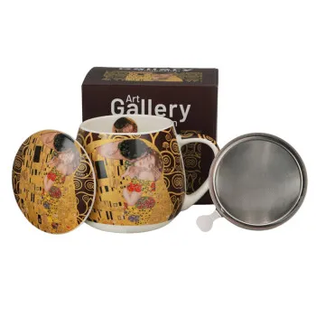 Šolja okrugla 430ml sa infuzerom KLIMT The Kis (Brown) 