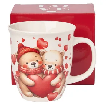 Šolja MEDE SA SRCIMA 650ml 