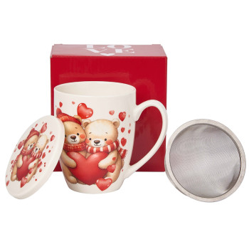 Šolja sa infuzerom MEDE SA SRCIMA 