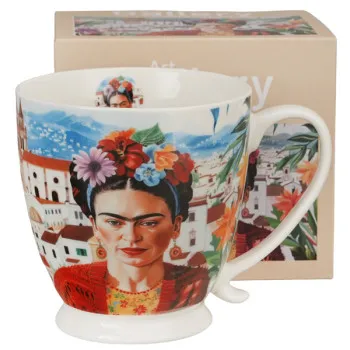 Šolja sa stopicom MEXICAN ART - FRIDA KALO 