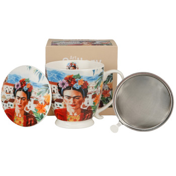 Šolja sa stopicom i infuzerom MEXICAN ART - FRIDA KALO 